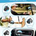 Holster Clip Compatible with ZYN/NZE/Alpha, Silicone Pouch Tin Holder for Car Sun Visor/Vent/Belt, High-Temperature Resistant, Great Gift for Zyn Pouch Users for Daily Use (Black)