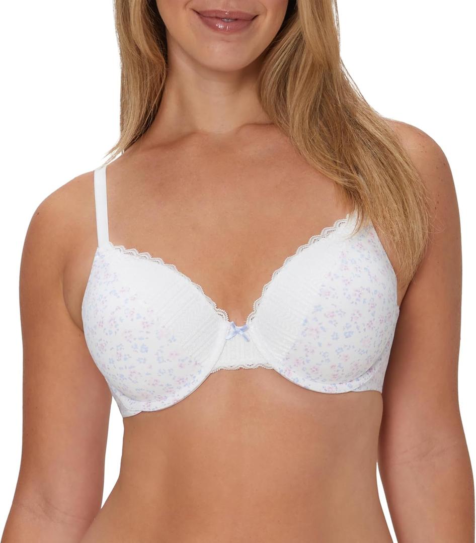 Maidenform Women's Comfort Devotion T-Shirt Bra, Underwire Bra, Full Coverage Bras for Women (36C)