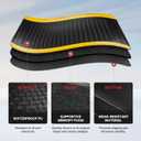 NORTHSKY Olympia Anti Fatigue Mat Industrial, Standing Mat, Yellow Border Safety, 3 x 2 ft, 15/16" Thick, Advanced High-Density Memory Foam, for Workshop Workstations, Laboratory Benches