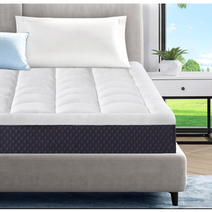 ELEMUSE Cooling Gel Memory Foam Plus Pillowtop Mattress, CertiPUR-US® Certified Breathable Bed in a Box for Pressure Relief, Fiberglass-Free