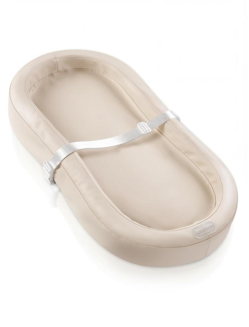 Wipeable Baby Changing Pad, Changing Pad Babies for Dresser Waterproof Standard Size in 30.7 * 15.7 for Diaper Changing on Table (Oatmeal)