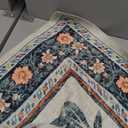 Uphome Green Washable Rugs 5x7, Butterfly Floral Rugs for Bedroom, Boho Non-Slip Soft Living Room Rug, Modern Farmhouse Low-Pile Accent Carpet for Entryway Nursery Dining Room