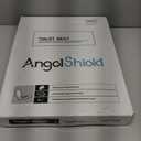Angol Shiold Elongated Marble Toilet Seat with Zinc Alloy Hinges, Easy to Install and Clean, Anti-pinch (Gray)
