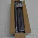 Matte Bronze Shower Curtain Rod,1 Inch Diameter Stainless Steel Adjustable Spring Tension Rods 32 to 80",with Holders,Anti-Slip,Curtain Rods No Drilling(1 Pack)