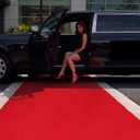 tixpol Red Carpet Runner for Party, 4ft x 50ft Wedding Aisle Runner, Heavy Duty 450 GSM Thick Event Carpet, No Tape Needed Floor Runner for Ceremony, Hollywood, Grand Opening, Awards Night Entrance