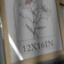 12x16 Picture Frame 3 Pack, Oak Wood, Real Glass, Wall Hanging