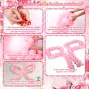 Hungdao 300 Pcs Pink Giant Bow Party Decorations Jumbo Bow Balloon Arch Kit Large Baby Shower Decoration for Girls Birthday Wedding Coquette Bridal Bachelorette Party Decor(10 In)