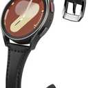 Slim Leather Bands Compatible with Samsung Galaxy Watch 7/6/5/4/FE 40mm 44mm,Watch 5 Pro 45mm/Watch 4 Classic/Watch 3 41mm, 20mm Watch Band for Women