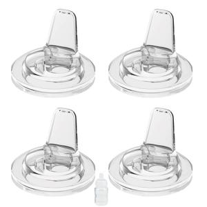 Spout Sippy Nipples for Philips Avent Anti-Colic Baby Bottles, Transition Cup Food Grade Silicone Soft Nipple 6m+, Pack of 4