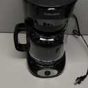 Mueller 12-Cup Drip Coffee Maker - Borosilicate Carafe, Auto-Off, Reusable Filter, Anti-Drip, Keep-Warm Function, Clear Water Level Window Coffee Machine, Kitchen Essentials & Accessories (Black)