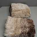 OLANLY Bathroom Rug Set 2 Piece, Soft Absorbent Microfiber Bath Mats and U-Shaped Contour Toilet Rug, Non-Slip, Machine Wash Dry, Plush Shaggy Bath Mats for Bathroom (24"x16"+24"x20", Brown)