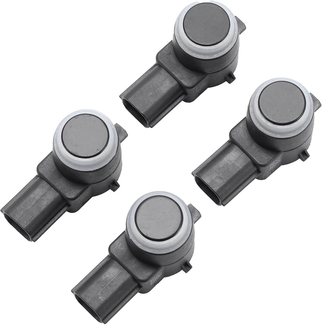4 Pcs Bumper Backup Parking Sensor for Chevrolet Silverado for GMC Sierra 1500 2500 3500 HD 2007-2014 Reverse Parking Assist Sensor No.25855501 Black