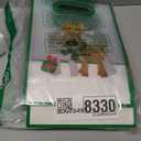 Gersoniel 24 Pack Christmas Clear Gift Bags with Handles Christmas Plastic Treat Bags with Bow Ribbons Transparent PVC Santa Elk Snowman Totes for Birthday Xmas Party Favors, 7 x 10 x 3.15 Inch