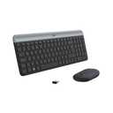 Logitech MK470 Slim Wireless Keyboard and Mouse Combo - Modern Compact Layout, Ultra Quiet, 2.4 GHz  Plug n' Play Connectivity, Compatible with Windows - Graphite