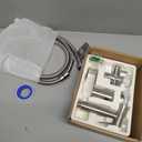 LUFEIDRA Handheld Bidet Sprayer for Toilet-Adjustable Water Pressure Jet Spray with Bidet Hose for Feminine Wash, New Premium Stainless Steel Muslim Shower Toilet Bidet Cloth Diaper Sprayer Set (1 Pack, Brushed Nickel)