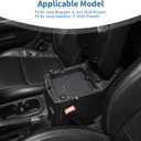 for Jeep JL Center Console Storage Safe Box with Key Lock for Jeep Wrangler JL JLU 2018+ for Gladiator JT 2020+ Black Interior Accessories