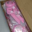 E-cowlboy 18 PCS Full Set Interior Decoration Trim Kit Steering Wheel Center Console Door Handle Air Conditioning Vent Cup Holder Gear Cover Trim for Jeep Wrangler JK JKU 2011-2018 4-Door (Pink)