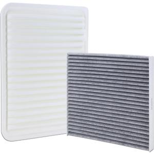 CA10163 Engine Air Filter and CF10374 Cabin Air Filter kit Compatible with 2005-2023 Toyota Tacoma L4 2.7L Replaces 17801-0C040 17801-YZZ04 87139-YZZ09 88508-04010