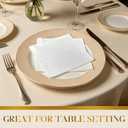 1000 Pack White Cocktail Napkins, Elegant Beverage Napkins, 2-Ply Disposable Paper Napkins 4.9x4.9 inch, Perfect for Restaurant, Bar, Party, Wedding, Dessert Napkins