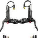 Hydraulic Disc Brakes, Aluminum Alloy Hydraulic Brake Lever GT267 Power Off Brake Handle 3 Pin for Ebike/Folding Bike/Scooter/Fat Bike(Right+Left)