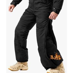 Tactical Pants for Men Thermal Waterproof Snow Ski Hiking Pants Warm Winter Windproof Cargo pants with Side Zipper size 36