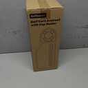 Upgraded Golf Cart Armrest with Cup Holder  Wide Comfort Pad, Universal Fit for EZGO, Club Car, Yamaha  Waterproof, Tool-Free Install, Fits 1" & 1.25" Square Tubes (Brown)