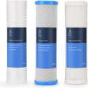 3-Stage RV Water Filter Fit for Clearsource Ultra Three Canister System Includes 5-Micron Sediment Filter, 0.5-Micron Coconut Carbon Block, Final Guard Stage, Improves Taste & Odor