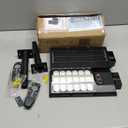 Solar Street Lights Outdoor, Waterproof Motion Sensor Solar Lights with Remote Control, 6500K Dusk to Dawn Parking Lot Flood Light for Outside Garage Yard, 2 Pack (Black)