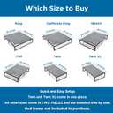 Meliusly Heavy Duty Bunkie Board King Size (76x80) - Non-Slip Breathable Bed Support Board for Slatted Bed Frame, Anti-Sag Under Bed Support, Noise Minimizing Moisture Resistant Bed Board