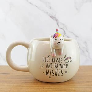 Winkee - Pet Friends Unicorn Mug I Super Cute as Coffee Cup & Tea Cup I Large Mug - Approx. 350 ml