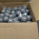 Queekay 150 Pieces Precut Tennis Balls Bulk for Chairs Classroom Tennis Walk Ball Legs Floor Protector Chairs Foot Covers for Non Slip Rubber Glide Coverings (Grey)