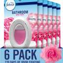 Febreze Bathroom Air Freshener, Odor-Fighting Plug-In Alternative, Home, Bathroom & Kitchen Use, Downy April Fresh Scent, 6 Count