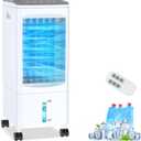 Portable Air Conditioners, 3-IN-1 Portable AC Air Conditioner w/Remote, 1.45 Gal Fast Cooling Evaporative Air Cooler, 3 Speeds Swamp Cooler, 7H Timer, Windowless AC Unit for Bedroom Office
