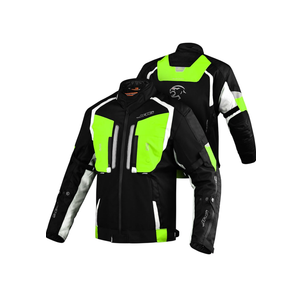 JAG Men's All Season Reflective Mesh Motorcycle Jacket | CE Armored Dual Sports Cordura Jacket with Removable Liner 4XL