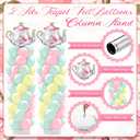 Kasyat 2 Set Tea Party Decorations Balloon Column with Adjustable Balloon Stand Kit, Teapot Balloons for Spring Bridal Shower Wedding Birthday Garden Party, Pastel Macaron Arch Supplies