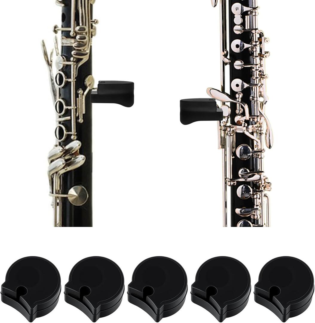 10PCS Clarinet Thumb Rest Cushion - Soft Silicone Clarinets Oboe Thumb Rest Cushion Protector Thumbs Protector Fit for Most Clarinet