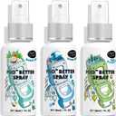 Clean-n-Fresh Toilet Spray, Variety 3 Pack - Ocean Mist/Eucalyptus/Beach Coco, Bathroom & Toilet Odor Elimination, Travel Size Toiletries, Total 5.1 Fl Oz