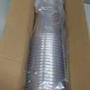 32 oz Clear Plastic Cups with Lids and STRAWS, Disposable Drinking Cups for Cold Drinks, Iced Coffee, Milkshakes, Smoothies, 25 Sets (EXP 07/24/26)