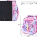 mibasies Toddler Backpack for Girls 2-4: Cute Kids Backpacks for Girls - Preschool Kindergarten Backpack - Unicorn Bangs