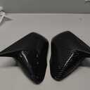 Side View Mirror Cover, 2 pcs Car Rearview Mirror Cover Cap, Rearview Mirror Cover Housing Compatible with Honda Civic 9th 2015 without mirror signal lights