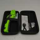 Cordless Electric Scissors, Rechargeable Rotary Cardboard Cutter, Automatic Box Cutter with LED Light, Safety Lock, Extra Blades, Electric Scissors for Fabric Leather Carpet Plastic Cloth Carton, Blue