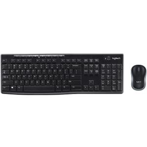 Logitech K270 Wireless Keyboard and M185 Wireless Mouse Combo — Keyboard and Mouse Included, Long Battery Life (Black with Mouse)