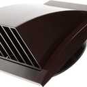 Vent Systems 4" Inch Brown Exhaust Vent Cover Dryer Vent Hood Louvered Dryer Cover Vent Hood Cap One-Directional Plastic Air Supply Grille Non Return Valve Outlet Cowl Air Vent Grille