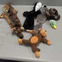 Jalousie 5 Pack Dog Squeaky Toys Three no Stuffing Toy and Two Plush with Stuffing for Small Medium Large Dog Pets (5 Pack)