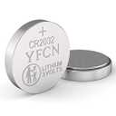 YFCN CR2032 Battery 3V Lithium Batteries 5 Count Pack CR2032 Batteries - CR 2032 Coin Cell Battery for AirTag, Key Fob, Remotes- 10 Years Shelf Life