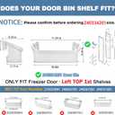 240334201 Refrigerator Door Shelf Bin Compatible with Frigidaire Kenmore BFHS2611LM0 BGHS2634KE2 CRSE263TB0, 240334201 Fridge Door Bin Replace AP2115843 891031 AH429846 240334207 EAP429846 PS429846