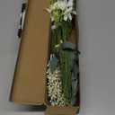 FOTEEWL 70 Pcs Artificial Greenery Stems Box Set,with 8 Kinds of Faux Plants and Fake Flowers for DIY Bridal Bouquets Wedding Floral Arrangement Table Centerpieces Decoration (Sage Green & White)