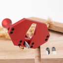 Router Plane Hand Wood Planer, Handheld Woodworking Tool, Woodworking Carpenter Tools Adjustable Woodcraft Trimming Knife Depth Stop Planer Wood Chamfering Slottinge (Red)