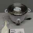 AROMA Select Stainless Rice Cooker, 3-Cup (Uncooked) / 6-Cup (Cooked), Stainless Steel Inner Pot, Small Rice Cooker, Auto Keep Warm, 1.2 Qt, White, ARC-753SG