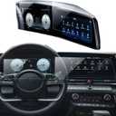 2PCS Car Screen Protector for Hyundai Elantra SE/SEL/Limited/N Line 2021 2022 2023 2024 2025 Accessories Navigation & Dashboard Touchscreen Protector Film Tempered Glass HD Clear 10.25''